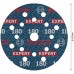 BOSCH EXPERT O780 Folienschleifscheibe, 125 mm, G180 2608902412