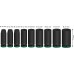 BOSCH PRO Impact Socket Set, 1/2", tief, 9-tlg. 2608003040