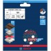 BOSCH EXPERT O780 Folienschleifscheibe, 125 mm, G120 2608902401
