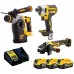 DeWALT DCK305P3T-QW Combo set DCH273N + DCG405 + DCF887 + DCB115 + (18V/3x5,0Ah) Tstak