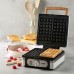 DOMO Waffeleisen 4x7 mit Thermostat, weiß DO9274W