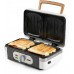 DOMO Sandwichmaker – Grill – Waffeleisen – 3-in-1 (1100 W), weiß DO9277C