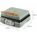 DOMO Waffeleisen 4×7 mit Thermostat und Timer – grün DO9279W