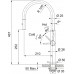 Franke FC 4169.503 PESCARA Küchenarmatur, Edelstahl anthrazit - Brause/Strahl 115.0741.696