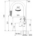 Franke FG 4767.505 MARIS STRIPES Küchenarmatur, matt schwarz/kupfer 115.0747.674
