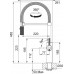 Franke FG 4768.505 MARIS STRIPES SEMI PRO Küchenarmatur, matt schwarz/kupfer 115.0747.680