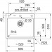 Franke Mythos MYK 610-52 Onyx 590x510,ohne Siphon,e.click 124.0747.161