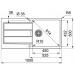 Franke Sirius 2.0 S2D 611-100, 1000x500 mm, Spüle tectonite schwarz 143.0613.661