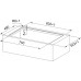 Franke FMY 8362 DA HI Dunstabzugshaube – schwarzes mattes Glas / weiße Grafik 340.0731.786