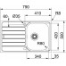 Franke Spark SKX 611-79, 790x500 mm, Küchenspüle, Edelstahl 101.0554.878