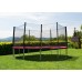 G21 Gartentrampolin mit Sicherheitsnetz rot 430 cm 6904263