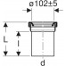Geberit Anschlussstutzen mit Manschette 152.435.16.1