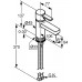 KLUDI Zenta XL Waschtisch-Einhandmischer DN 10, Chrom/Schwarz 382518675