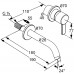 KLUDI Zenta Unterputz-Waschtisch-Zweiloch-Wand-Einhandmischer – Chrom 382440575