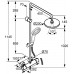 KLUDI Thermostat A-QAs Dual Shower System chrom 6609505-00"