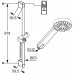 KLUDI A-QA b Brause-Set 1S 900mm chróm 6564005-00