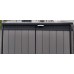 Ausverkauf KETER ELITE STORE Aufbewahrungsbox,141x82x123,5,grau/schwarz 17206448 BENUTZT
