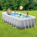 INTEX PRISM FRAME Rechteckpool 400 × 200 × 100 cm mit Kartuschenfilteranlage 12V 26788GN