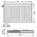 Kermi Therm X2 Profil-V Ventilheizkörper 12 600 / 1000 FTV120601001L1K