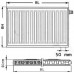 Kermi Therm X2 Profil-V Ventilheizkörper 12 600 / 400 FTV120600401R1K