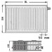 Kermi Therm X2 Profil-V Ventilheizkörper 33 500 / 1300 FTV330501301R1K