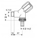 Schell Geräteschrägsitzventil Comfort , 1/2"x 3/4", chrom, 033860699