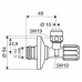 Schell Eckventil mit Normal-Filter,1/2"chrom mit ASAG, 054280699