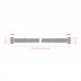 MERABELL Aqua, Schlauch für WC, G3/8"–G3/8" Länge 80 cm M0003