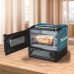 Makita MW001GZ Akku-Mikrowelle kkubetrieben, 500 Watt, Garraum 8 Liter, XGT 40V