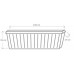 PLASTKON Blumenkasten Garden 100 cm braun