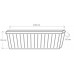 PLASTKON Blumenkasten Trend 100 cm braun