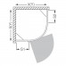 ROLTECHNIK Duschecke GRL1/900 Viertelkreis mit Einflügel-Tür 130-900000L-00-02