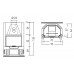 EDILKAMIN TEKNO 1 N Kamineinsatz Front 430600