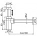 RAVAK Waschtischsiphon telescopic, Chrom