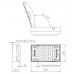 ACO Combipoint PP Aufsatz Rinnenform 300x524mm, D400, H125, Gusseisen 89116