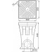 ACO Drain Hofablauf 30 x 30 x 44 cm mit Gussrost, B125 10500