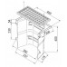 ACO Therm Lüftungsschacht mit Boden 40 x 40 x 20 cm, Maschenrost 30/30 begehbar 10407