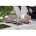 ALLIBERT ORLANDO + LYON TABLE Garten-Sitzgruppe 4-tlg., cappuccino/sand 17204944