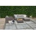 ALLIBERT SALTA 3 Lounge 3-Sitzer-Sofa, 200,5 x 84 x 65,5 cm, cappuccino/sand 17206018