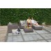 ALLIBERT SALTA 3 Lounge 3-Sitzer-Sofa, 200,5 x 84 x 65,5 cm, cappuccino/sand 17206018
