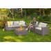 ALLIBERT CALIFORNIA 3 SEATER Lounge-Set, braun/grau-beige 17198931