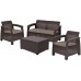 ALLIBERT CORFU BOX Loungeset braun/beige-grau 17200180