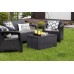 B-WARE ALLIBERT CORFU BOX Loungeset, graphit/grau 17200180 Beschädigte Verpackung!!