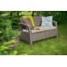 ALLIBERT CORFU LOVE SEAT 2-Sitzer Sofa, 128 x 70 x 79cm, capuccino/beige 17197359