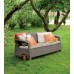 KETER CORFU LOVE SEAT MAX 3-Sitzer Sofa, 182 x 70 x 79cm, cappuccino/beige 17197959