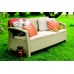 ALLIBERT CORFU LOVE Seat, 3-Sitzer Sofa, braun/schokobraun 17197959