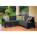 ALLIBERT CORFU RELAX Ecksofa, 190 x 190 x 79 cm, graphit/grau 17208435