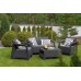 ALLIBERT CORFU Lounge-Set, graphit/grau 17197361