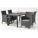 ALLIBERT IOWA Dinning Stuhl, 62 x 60 x 89cm, Cappuccino/Sand 17197853