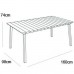 ALLIBERT LIMA 160 Tisch, 157 x 98 x 74cm, weiß 17202806